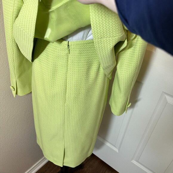 Talbots Jacket and pencil skirt set NWT Plus Size 16, green - Picture 7 of 14
